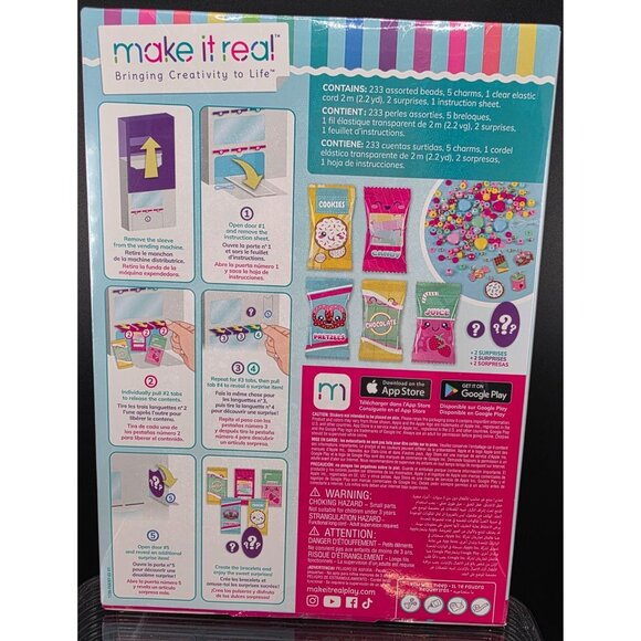 Make It Real Snackers Bracelet Vending Machine Creative Jewelry Making Toy - Picture 6 of 8